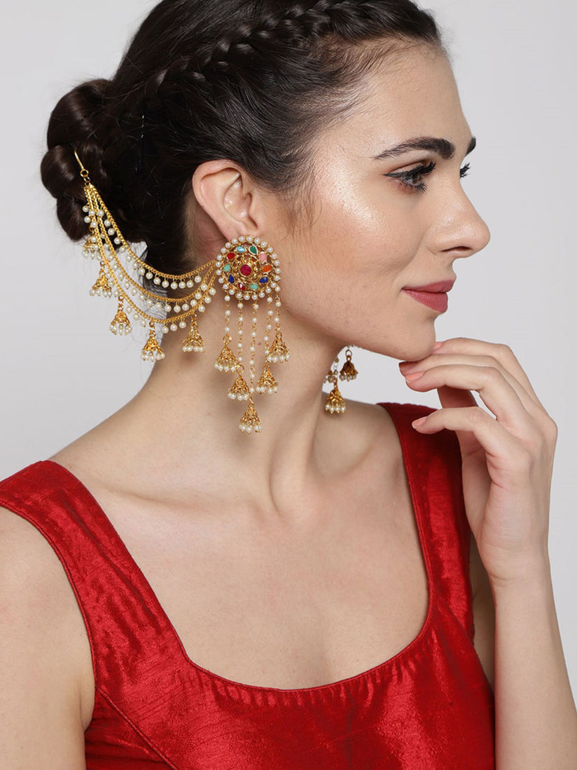 Priyaasi Earrings Buy Priyaasi Gold Plated Multi Color Jhumka Earring With Pearl Drops Online Nykaa Fashion Our earrings collection, from tassel earrings to stud earrings, will let your ears doing the talking. priyaasi gold plated multi color jhumka earring with pearl drops