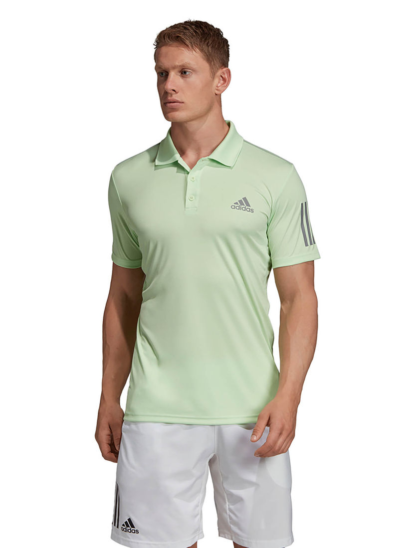 adidas green polo