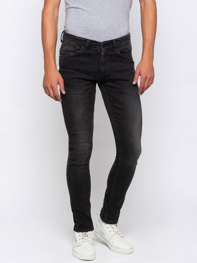 Spykar black jeans clearance