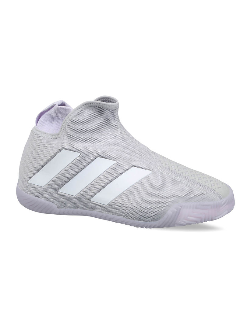 Adidas grey solid sneakers Outlet
