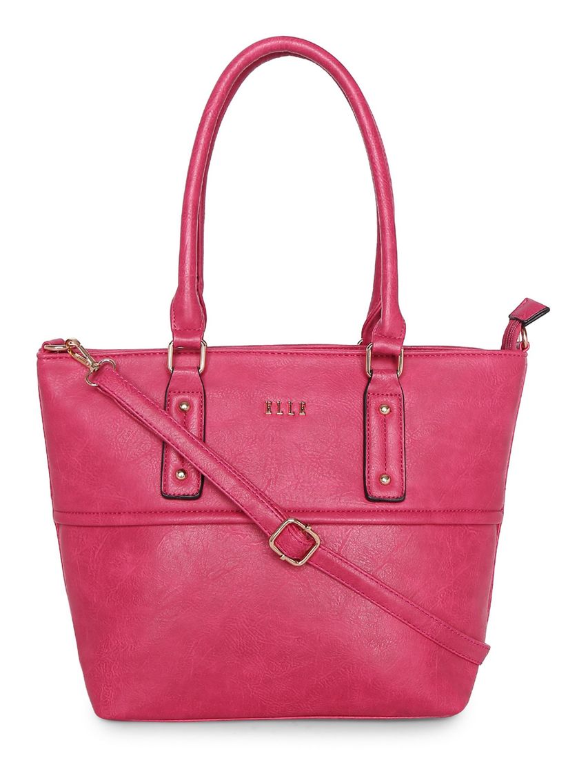 elle luggage pink
