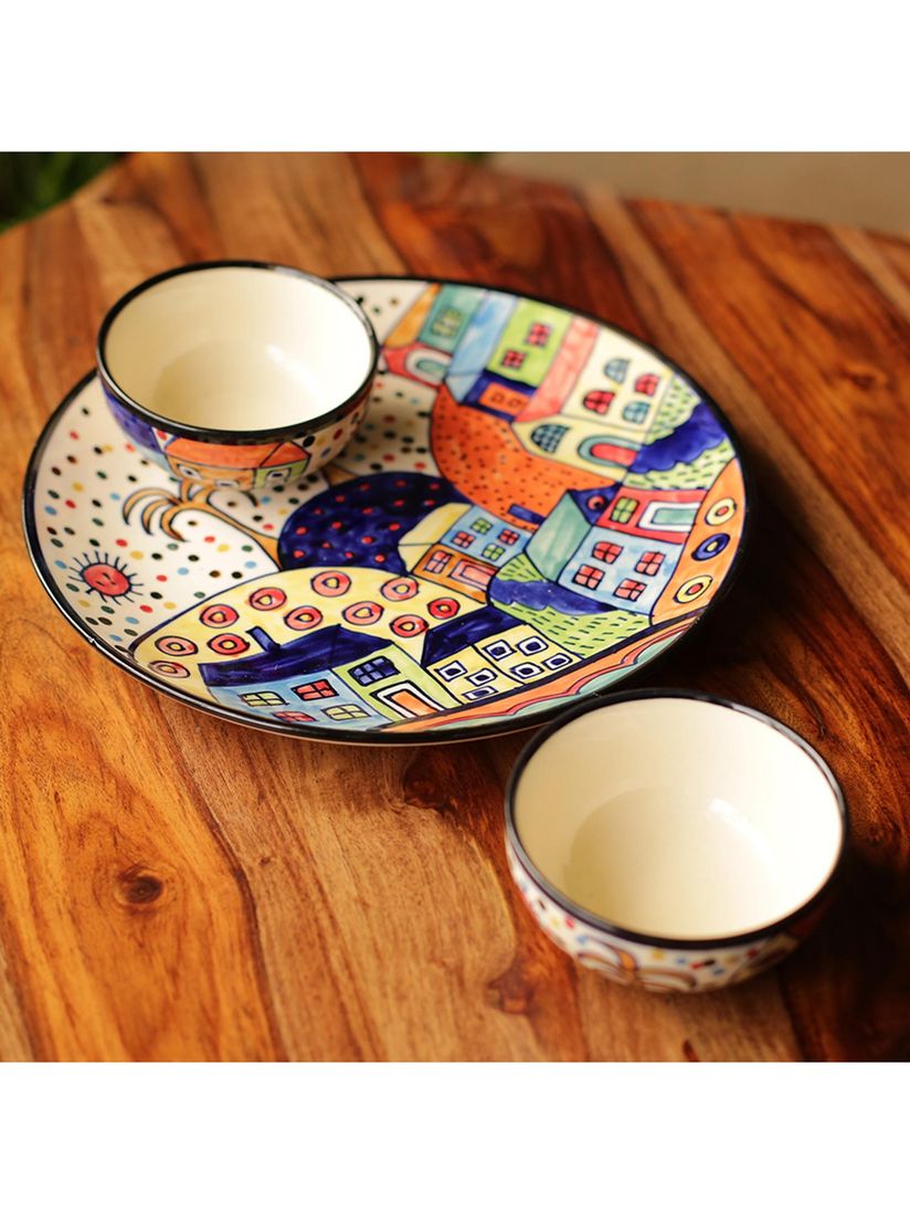 Kitchen Plates Handmade Plate Zebra Kitchen Plates Vintage Plates Ceramic serving dish set Pottery serving dish,plate set