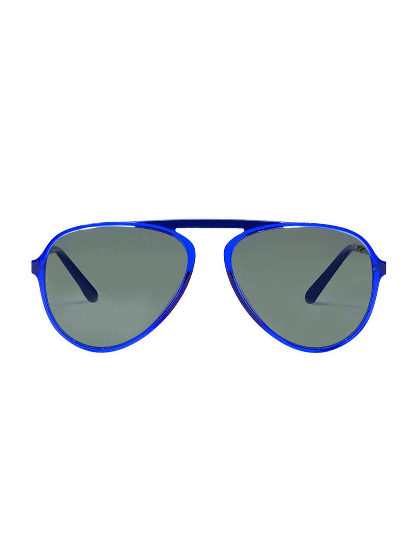 blue polarized aviator sunglasses