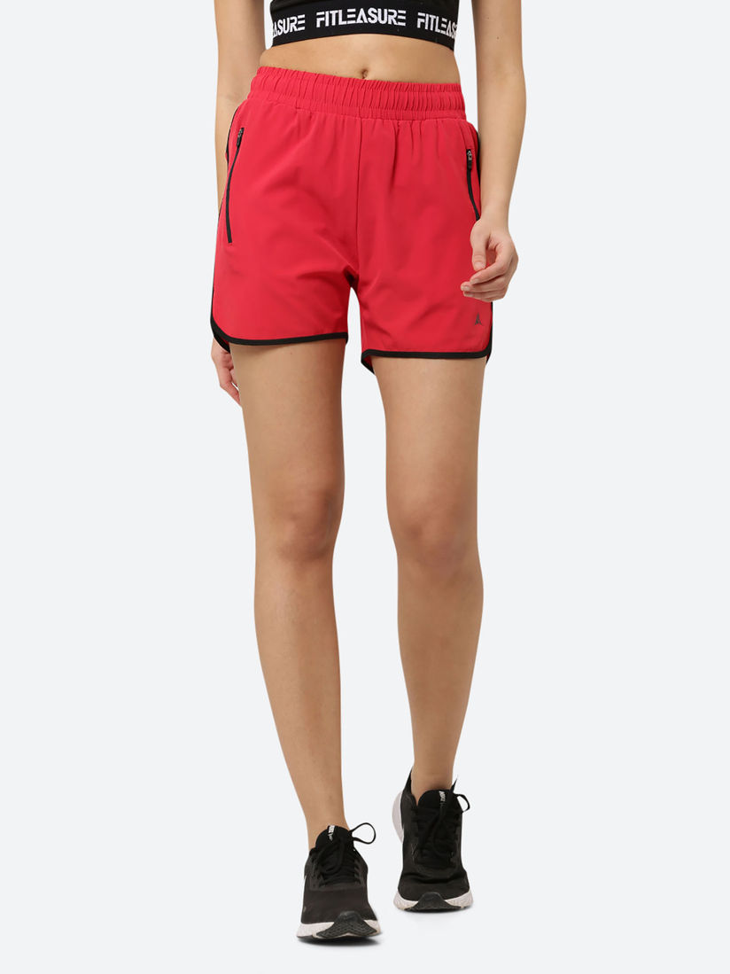 running shorts zip pockets