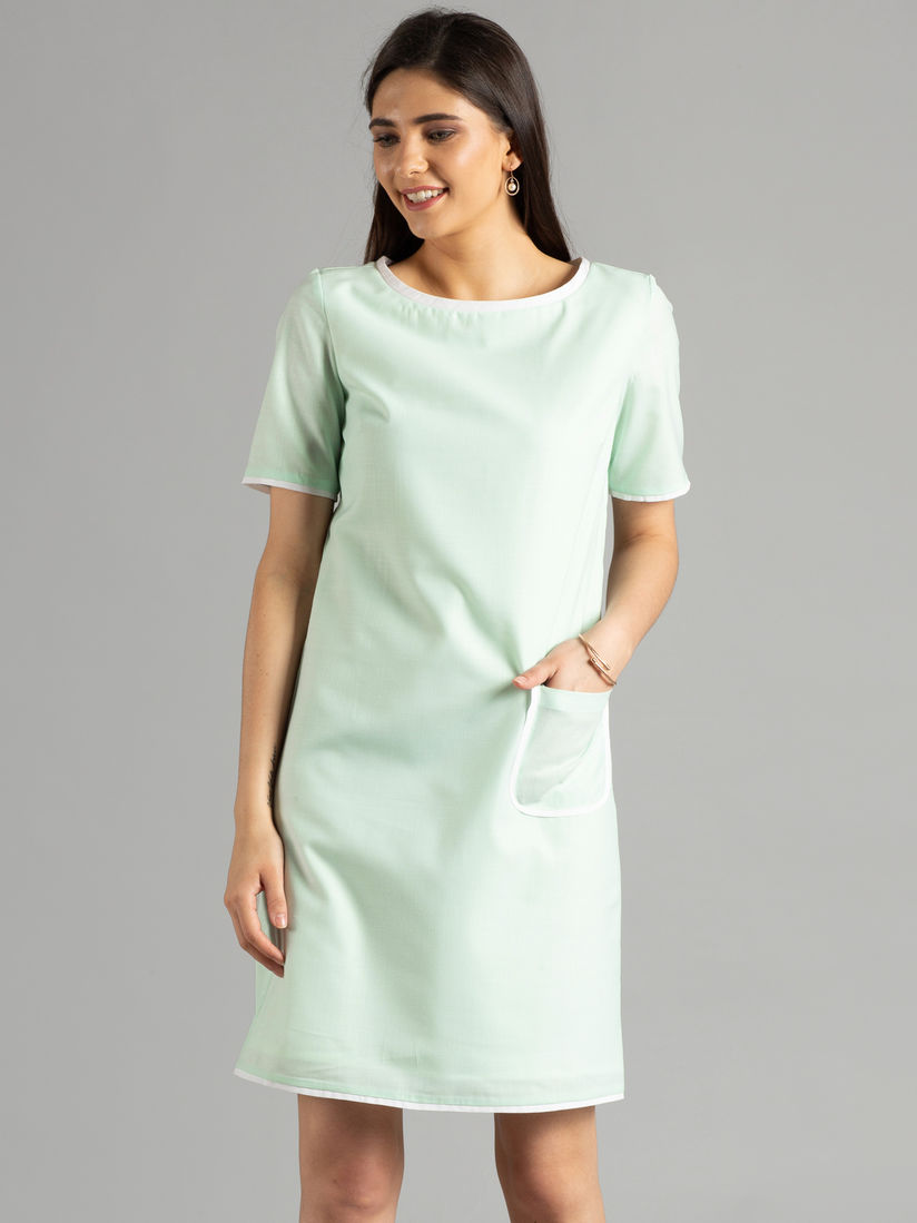 mint shift dress