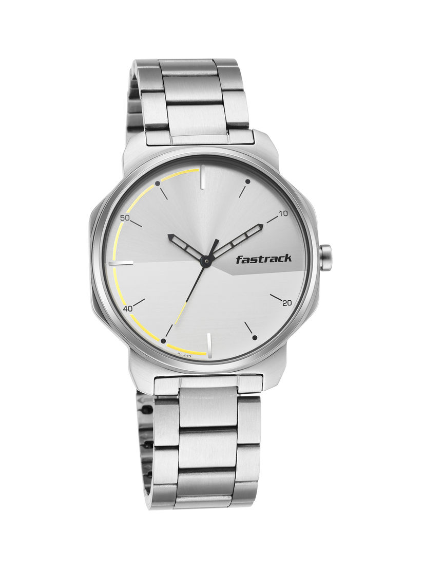 fastrack silver watch