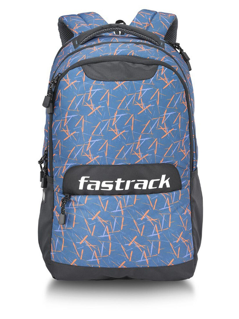 fastrack navy blue backpack