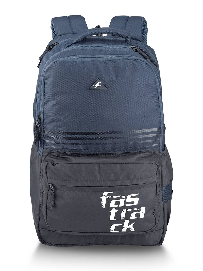 fastrack navy blue backpack