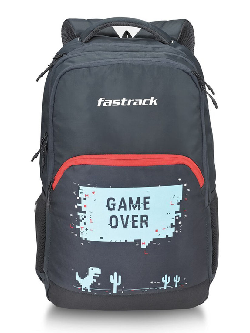 fastrack navy blue backpack