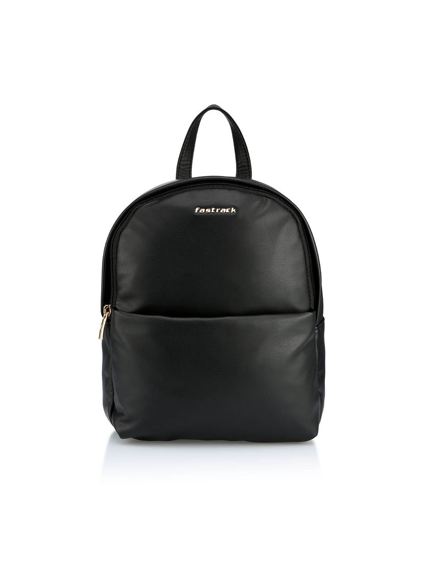 solid black backpack