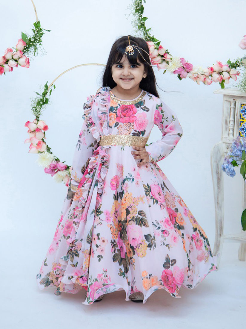 pastel print dress