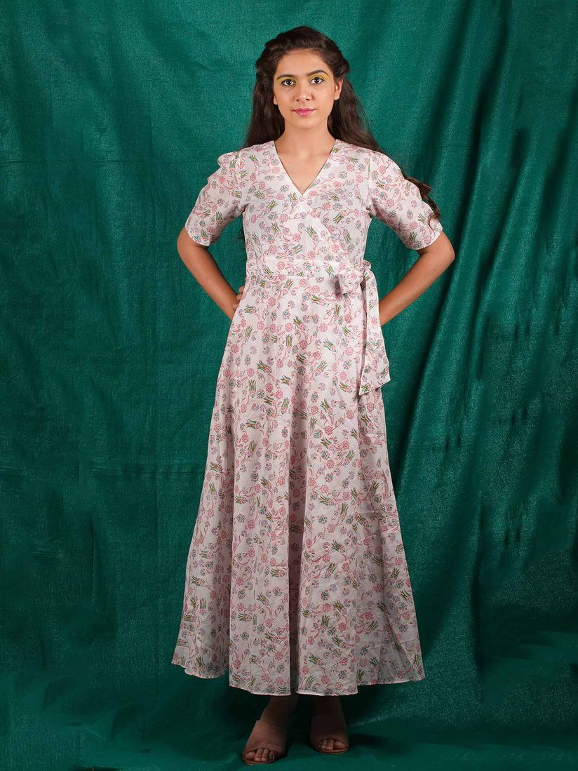 angrakha style maxi dress