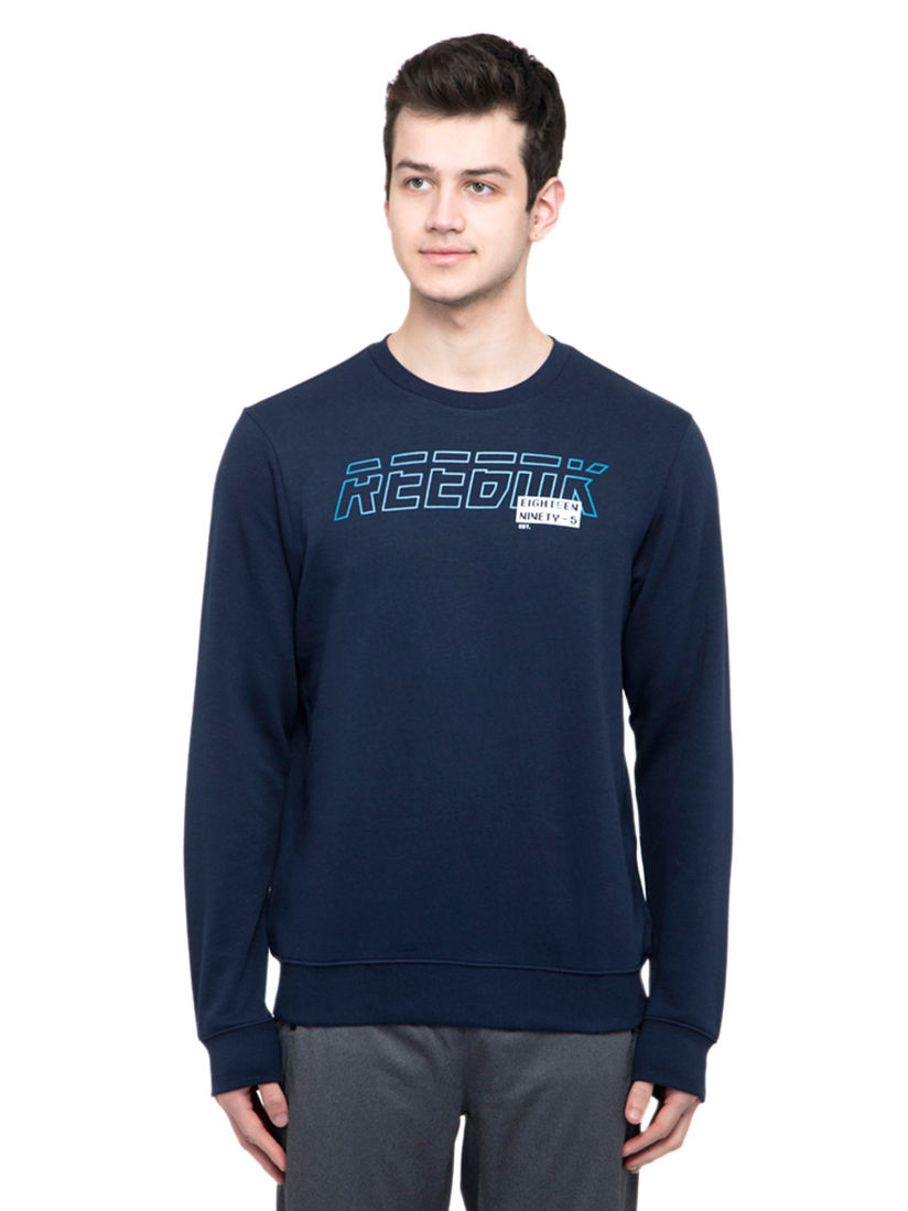reebok navy blue sweatshirt