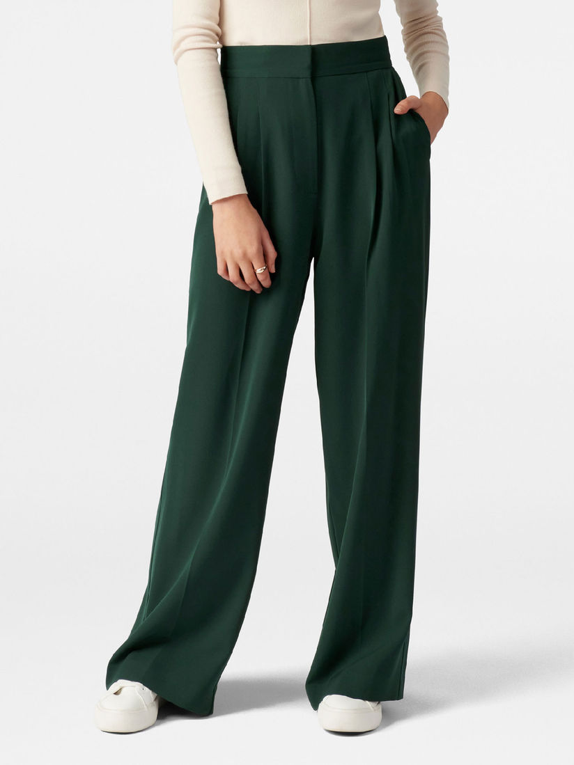 tailored wide leg pants