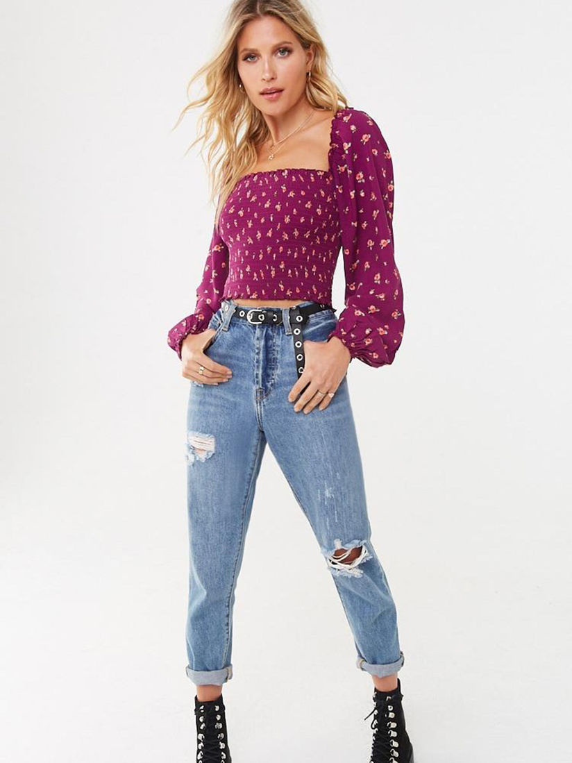 Floral tops forever 21 clearance