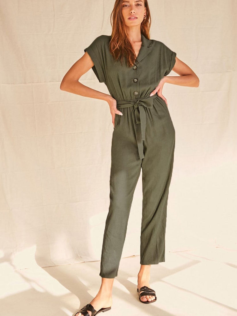 Forever 21 olive jumpsuit Clearance