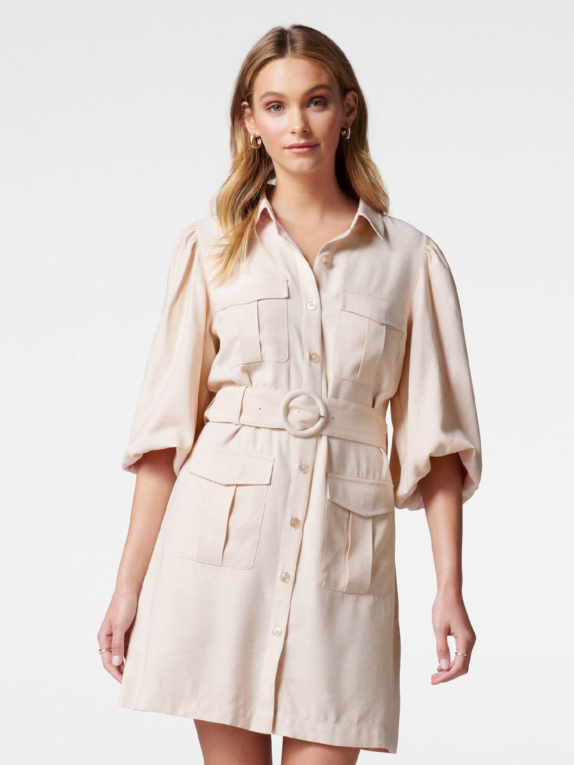 utility belted dress