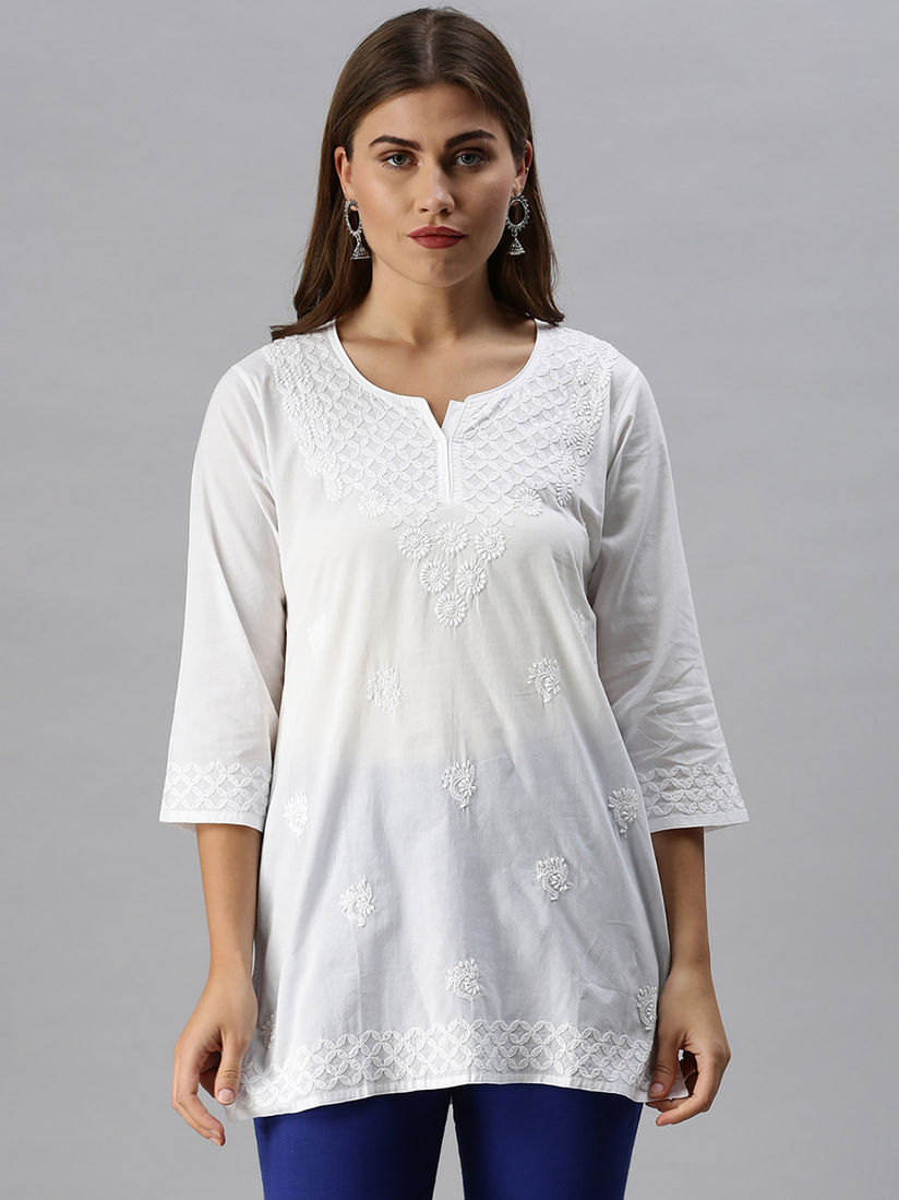 White tunics online Clearance