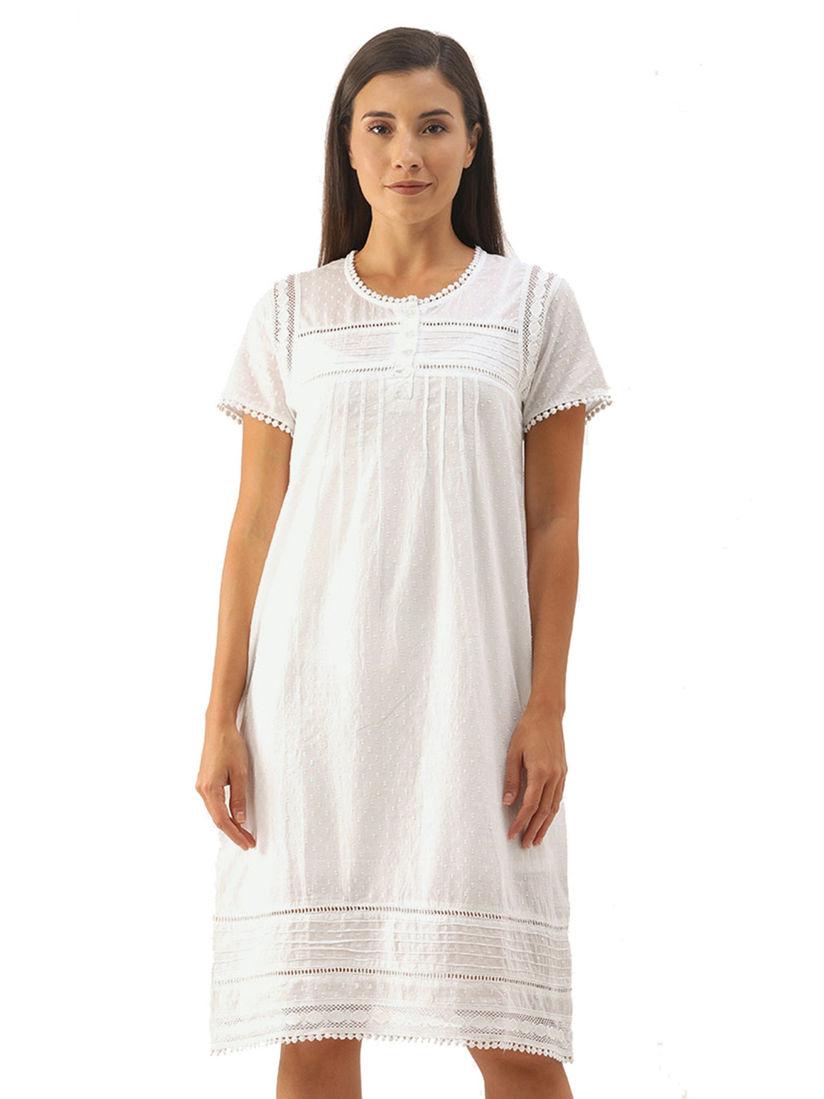 night dress with sleeves