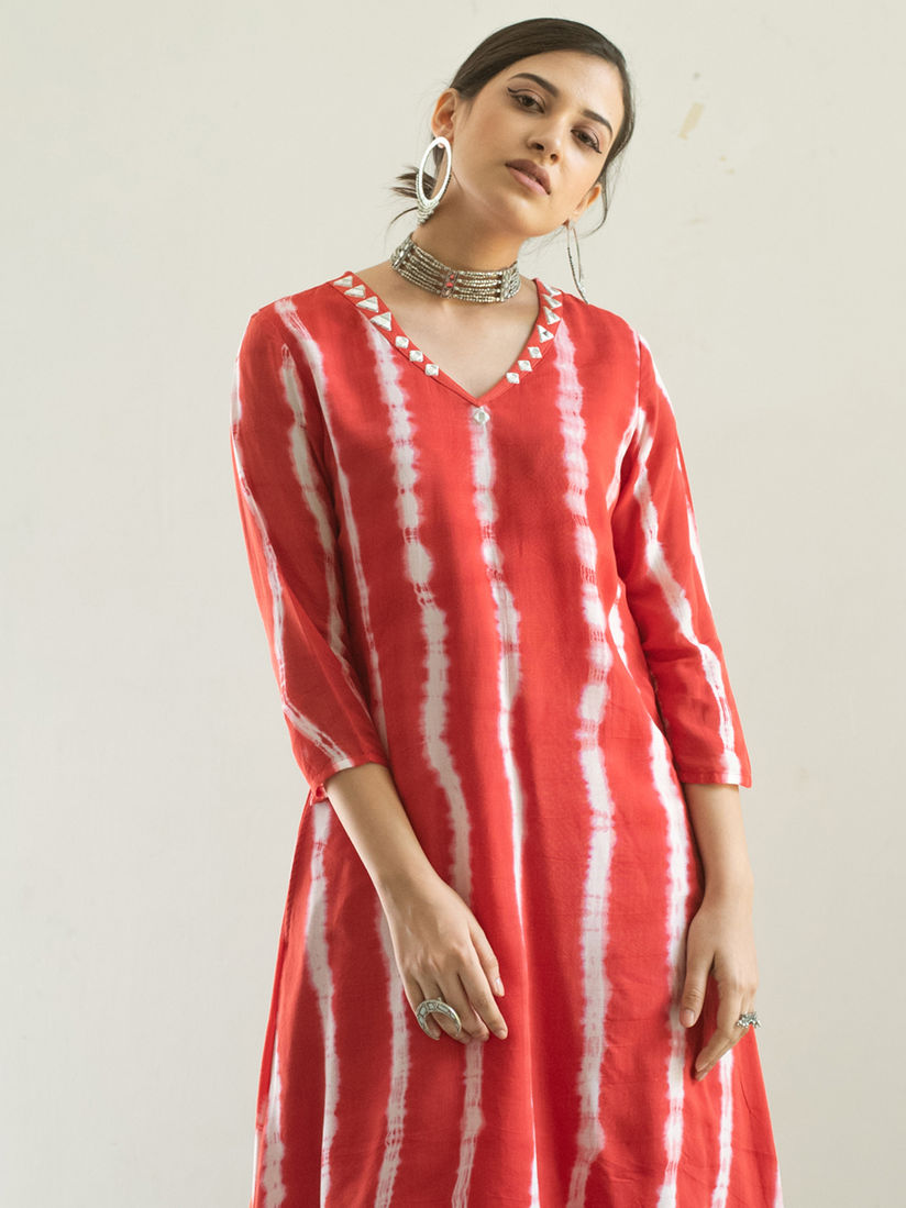 Tie and dye long kurtis Clearance