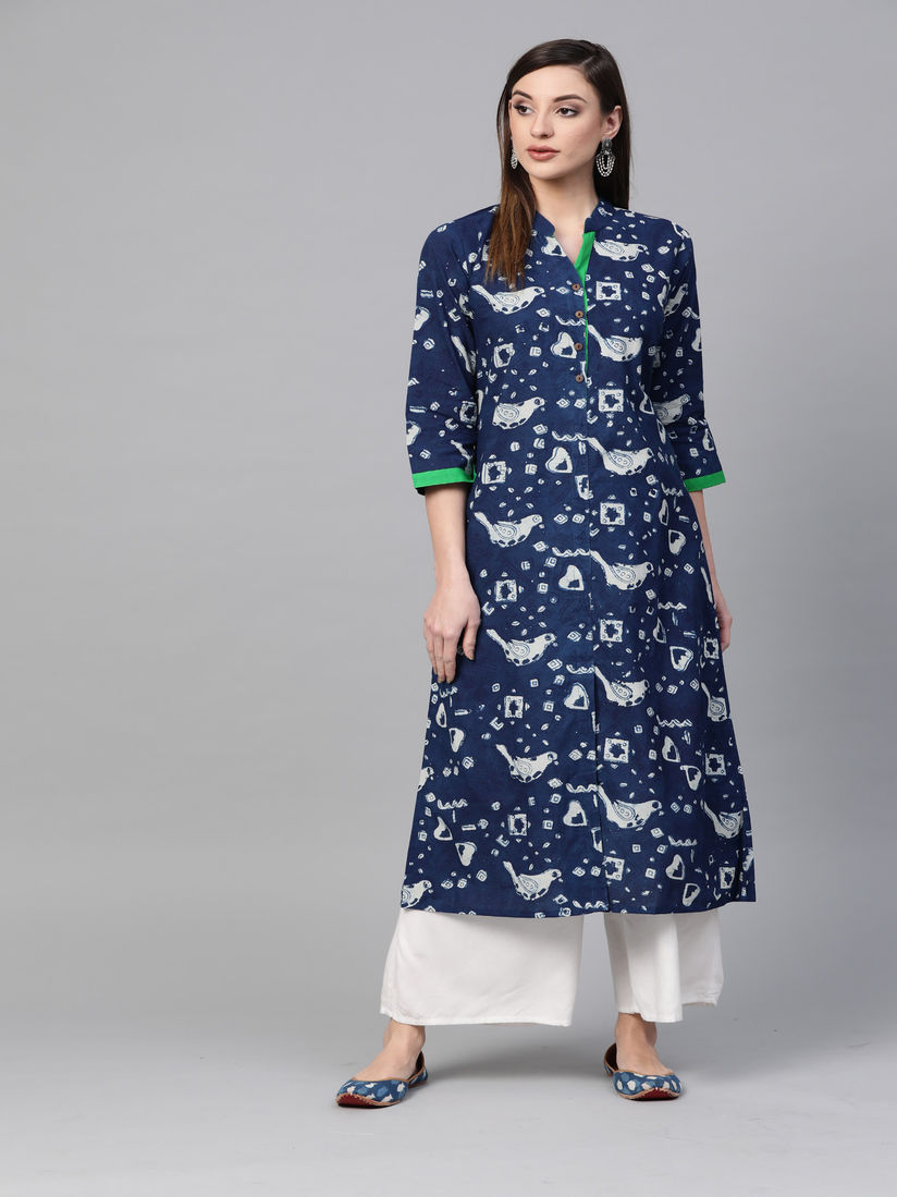 hand block printed kurtis