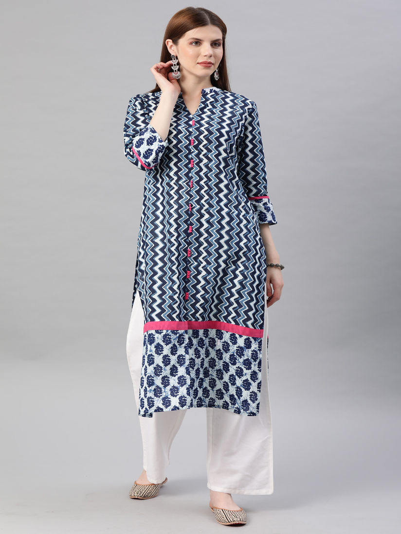 hand block printed kurtis