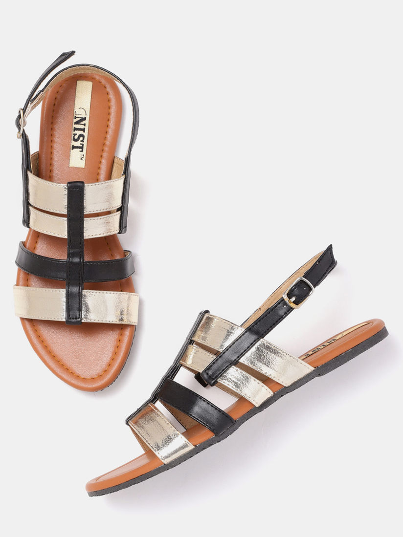 smart black sandals