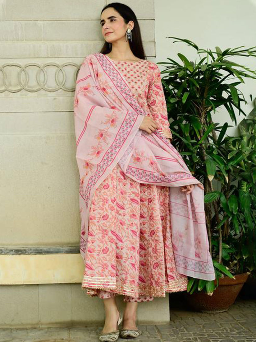 floral anarkali suits