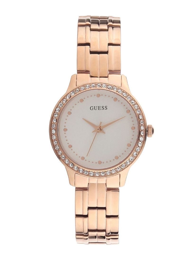 guess white watch