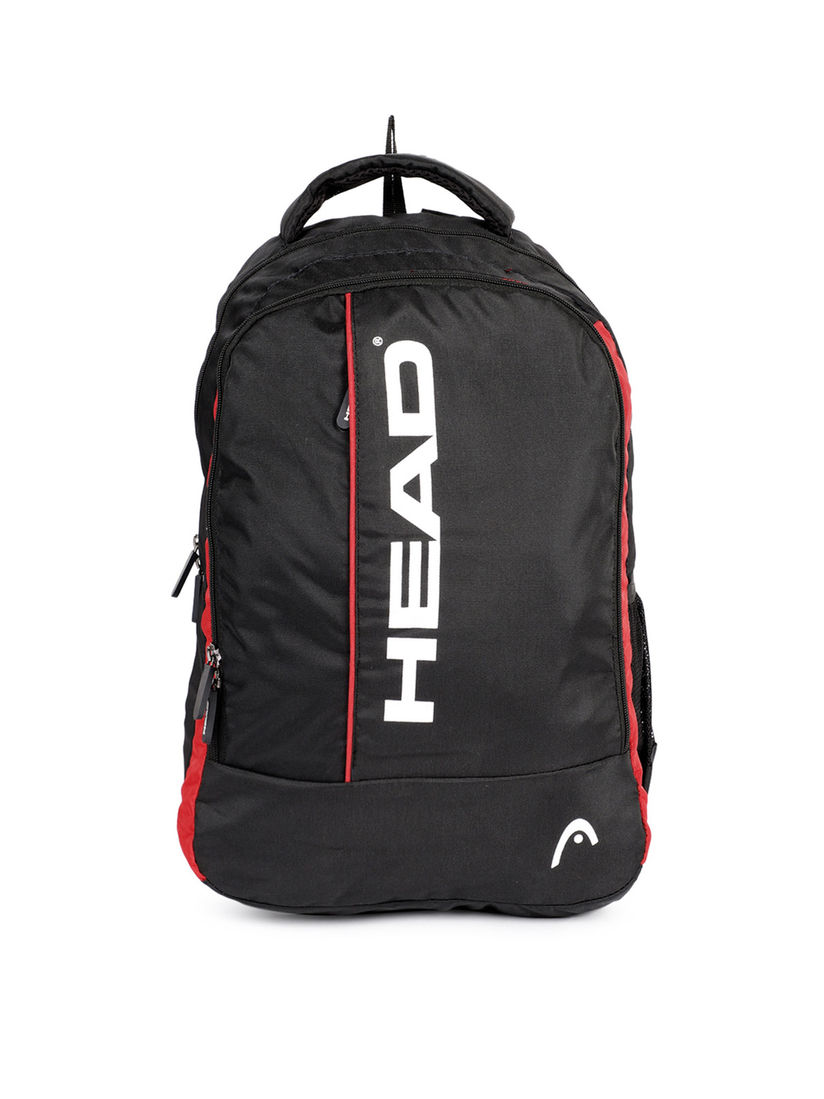head black ivansivic laptop backpack