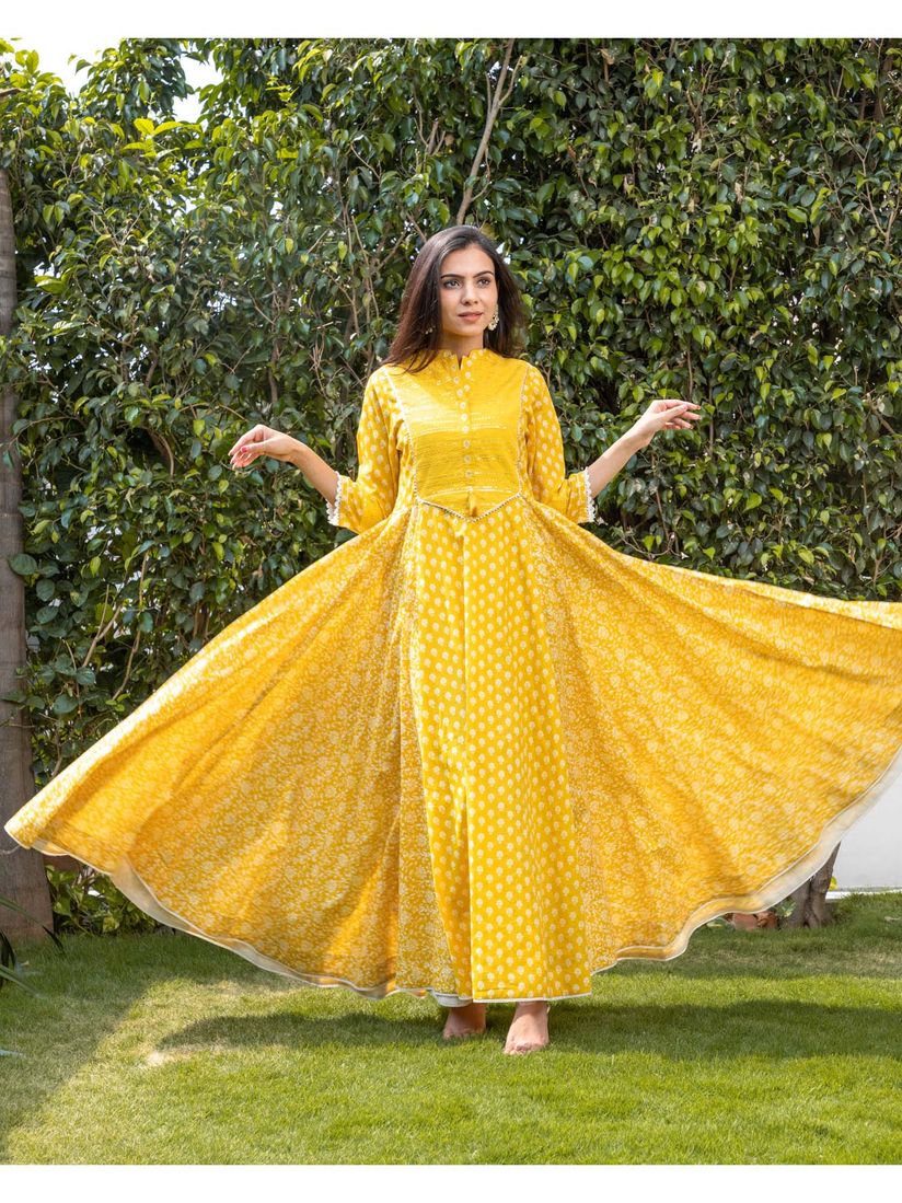 Ethnic yellow dress clearance