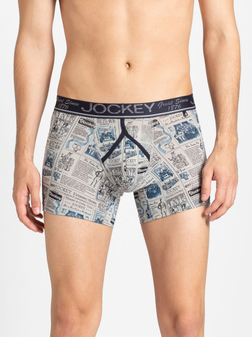 jockey men's printed trunks
