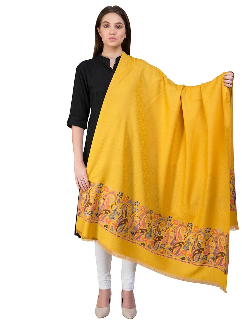 Yellow shawl online clearance