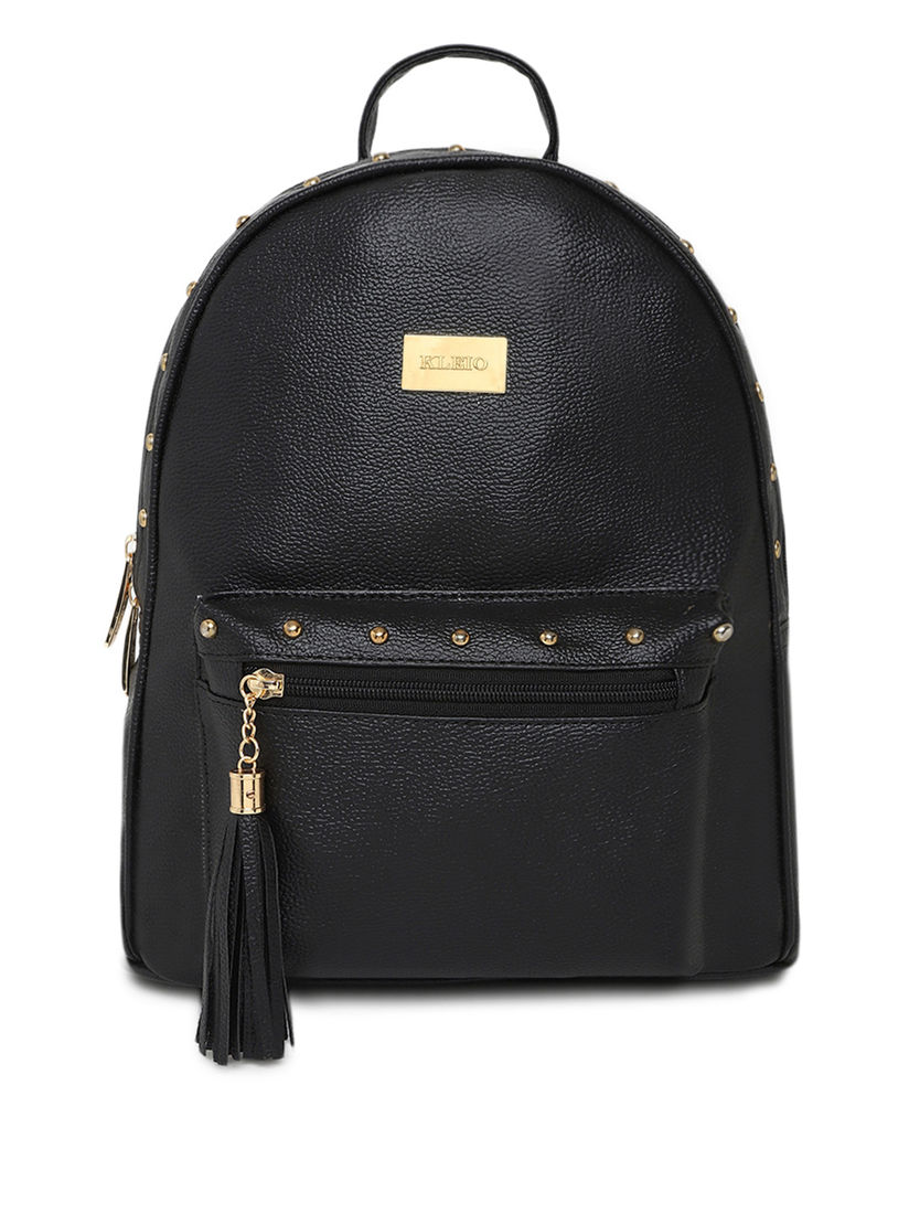 black designer backpack