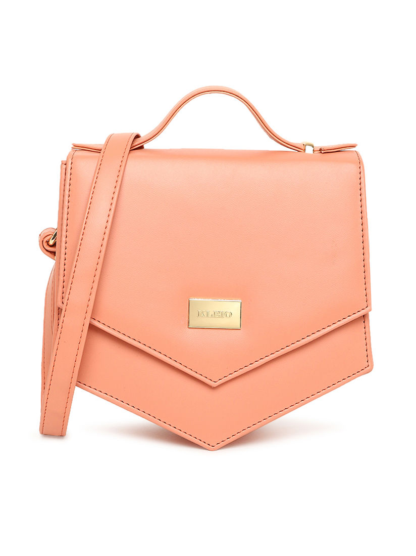 peach sling bag