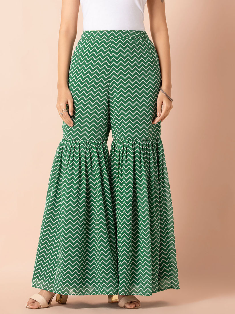 Indya green sharara clearance