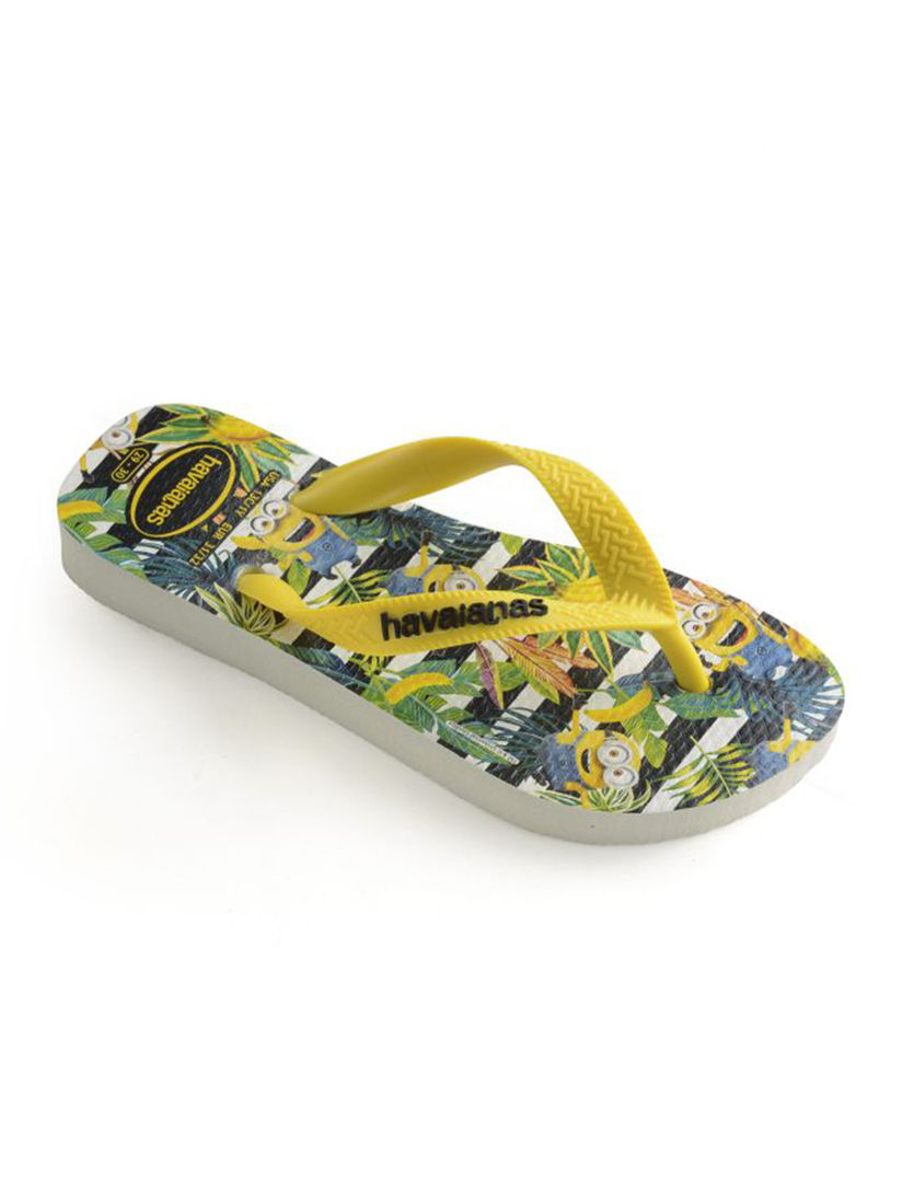mens yellow flip flops