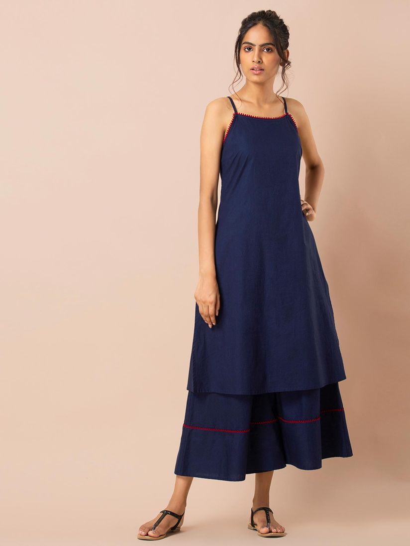 Indya Salwar Suits And Sets Buy Indya Navy Blue Cotton Strappy Kurta And Palazzo Set Of 2 Online Nykaa Fashion Los mejores tacos de méxico.