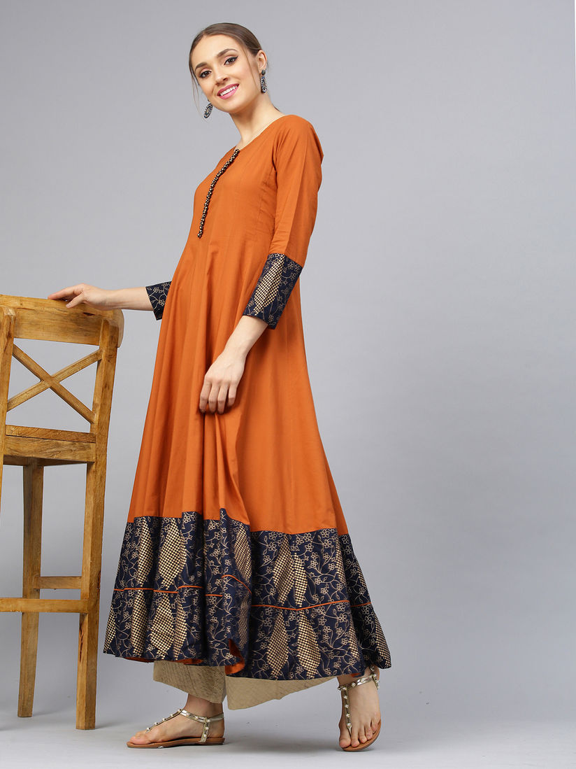 plain kurtis with borders