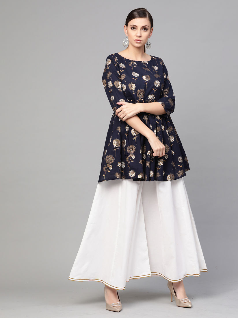 Peplum kurti with palazzo clearance