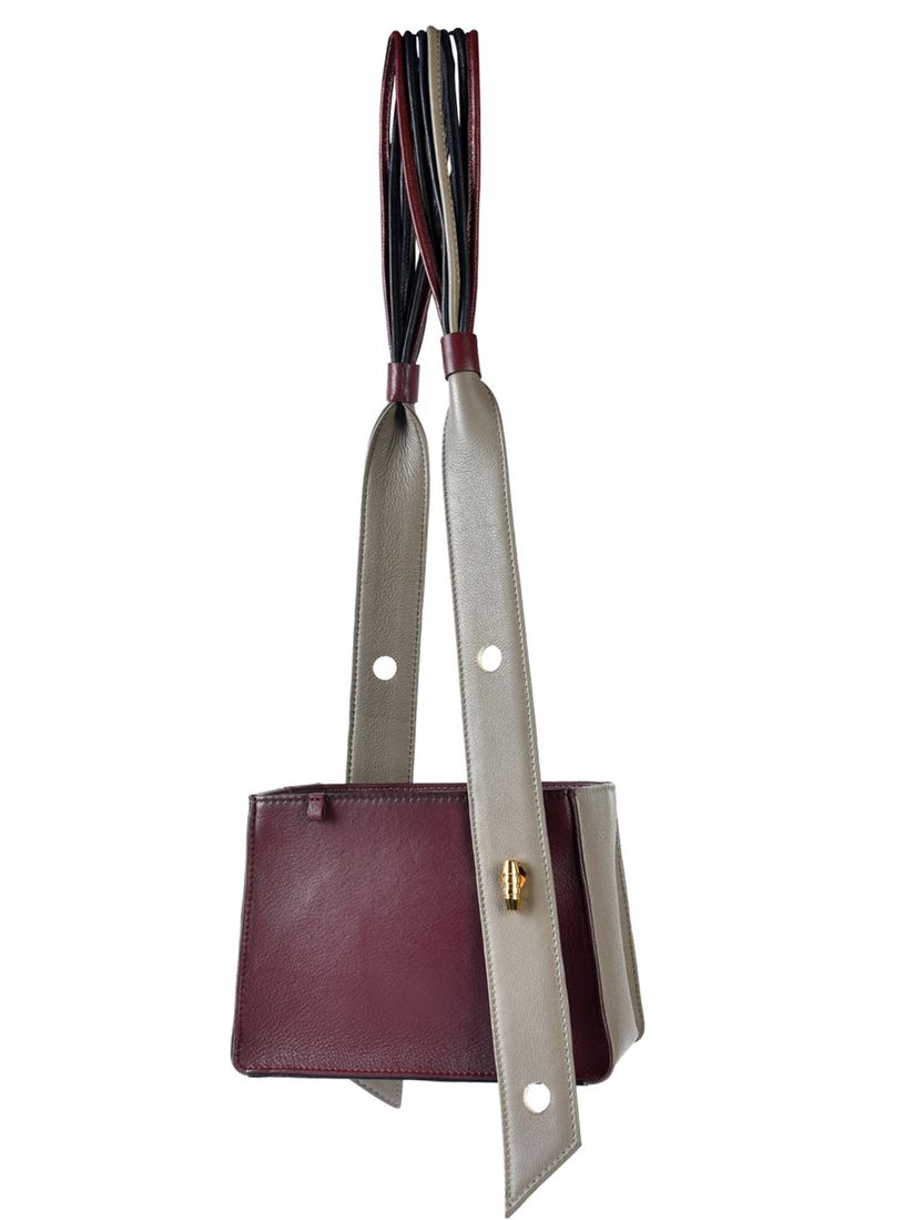 burgundy sling bag