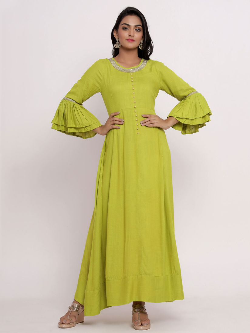 Indi Inside Kurtis Kurtas And Tunics Buy Indi Inside Green Festive Wear Beads And Stones Embellished Kurta Online Nykaa Fashion Nowadays, it is usually found that there is a huge market for lehengas besides other asian designer wear in all parts. indi inside green festive wear beads and stones embellished kurta