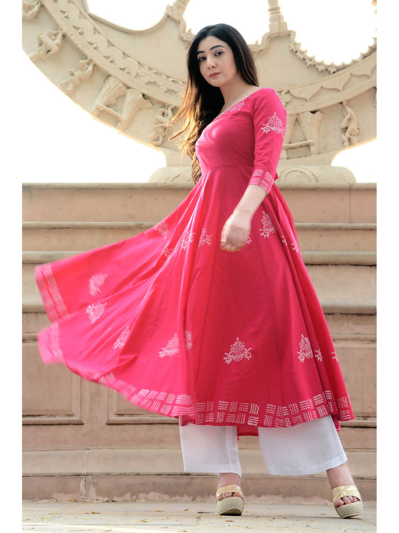 anarkali long kurta