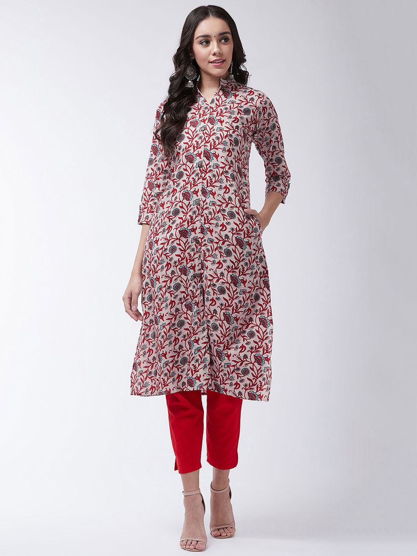 Multi color kurti online shopping clearance