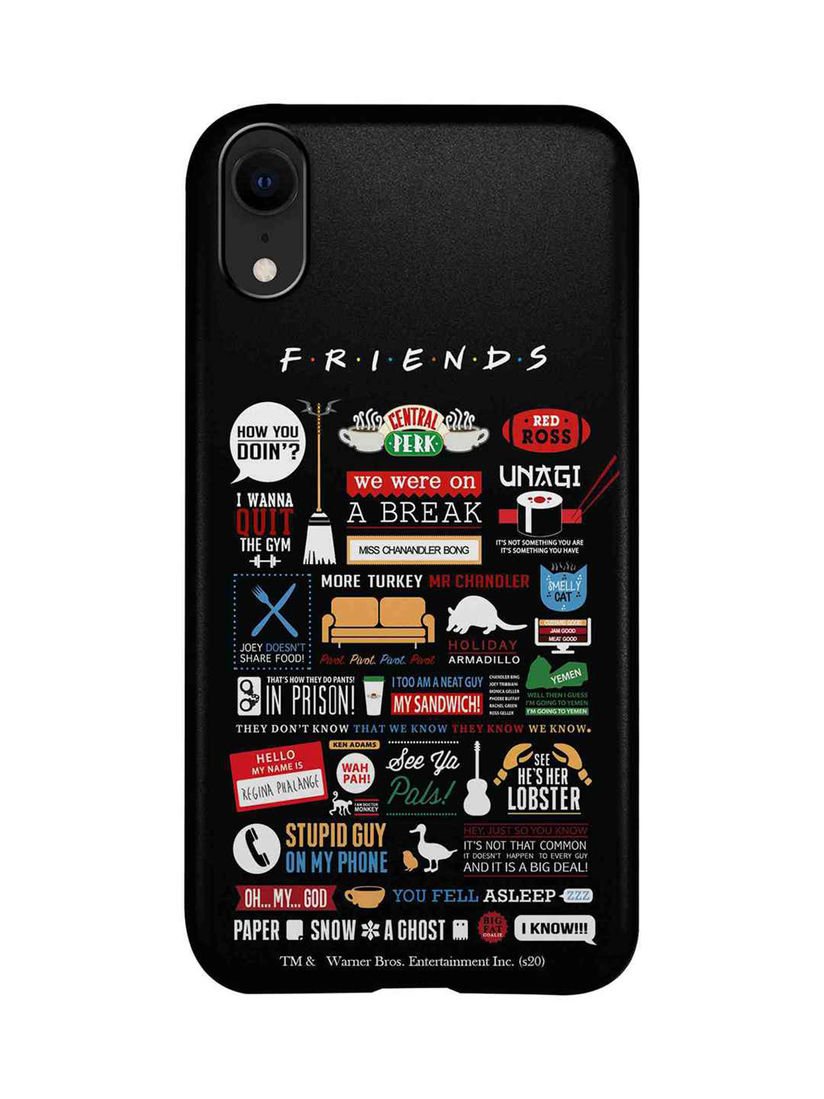 Macmerise Cases And Covers Buy Macmerise Friends Infographic Pro Case Back Cover For Iphone Xr Online Nykaa Fashion