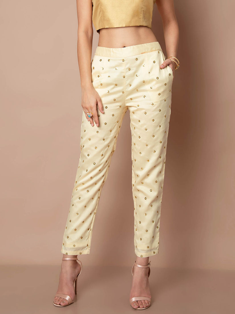 Cigarette pants ethnic clearance