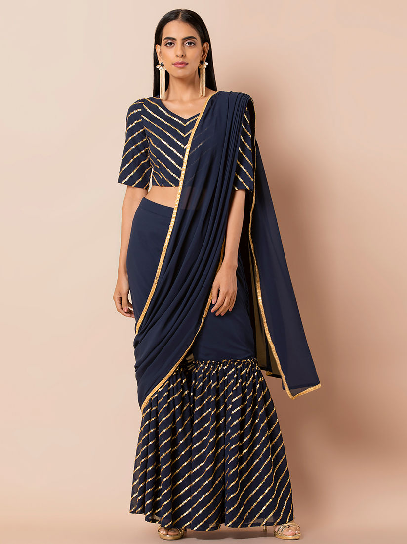Sharara pants with attached dupatta clearance