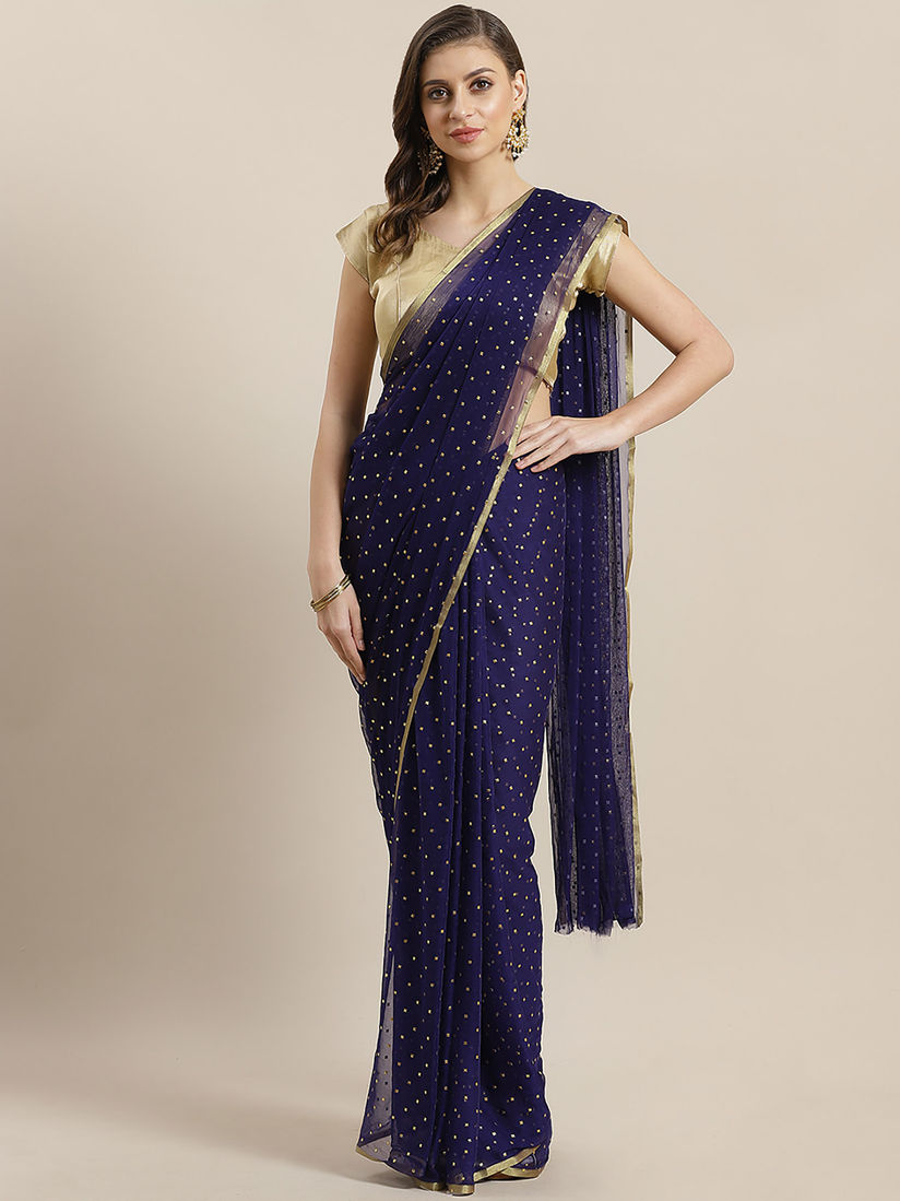 Poly chiffon saree