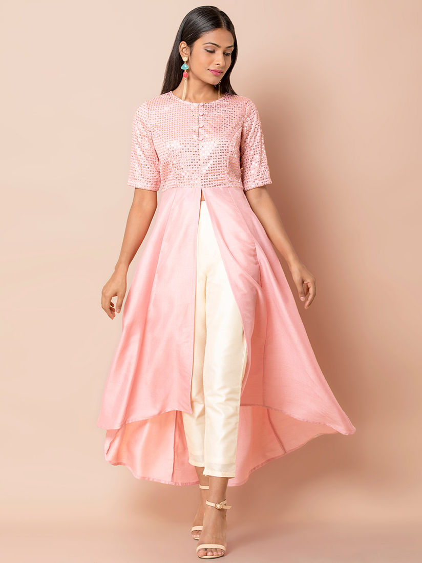 Indya pink kurta Clearance