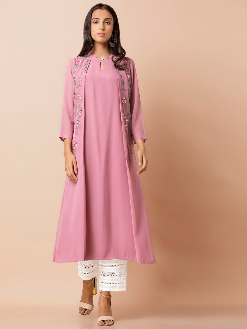 Indya pink kurta Clearance